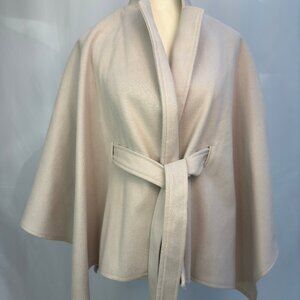 SHEIN Cream Cape Coat – Size Small